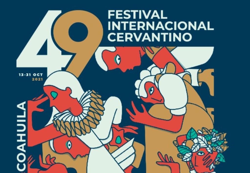 A través de redes sociales, la Secretaría de Cultura federal presentó el cartel que engalanará a la cuadragésima novena edición del Festival Internacional Cervantino, a celebrarse del 13 al 31 de octubre en Guanajuato capital, donde Coahuila y Cuba destacan como invitados de honor.