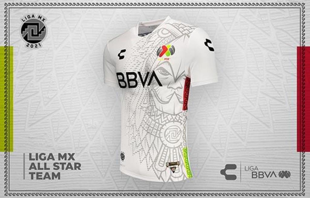 La Liga MX presentó este domingo el uniforme CHARLY con el que las estrellas del futbol mexicano se medirán al MLS All Star el 25 de agosto en el Estadio Banc of California de Los Ángeles. (CORTESÍA)