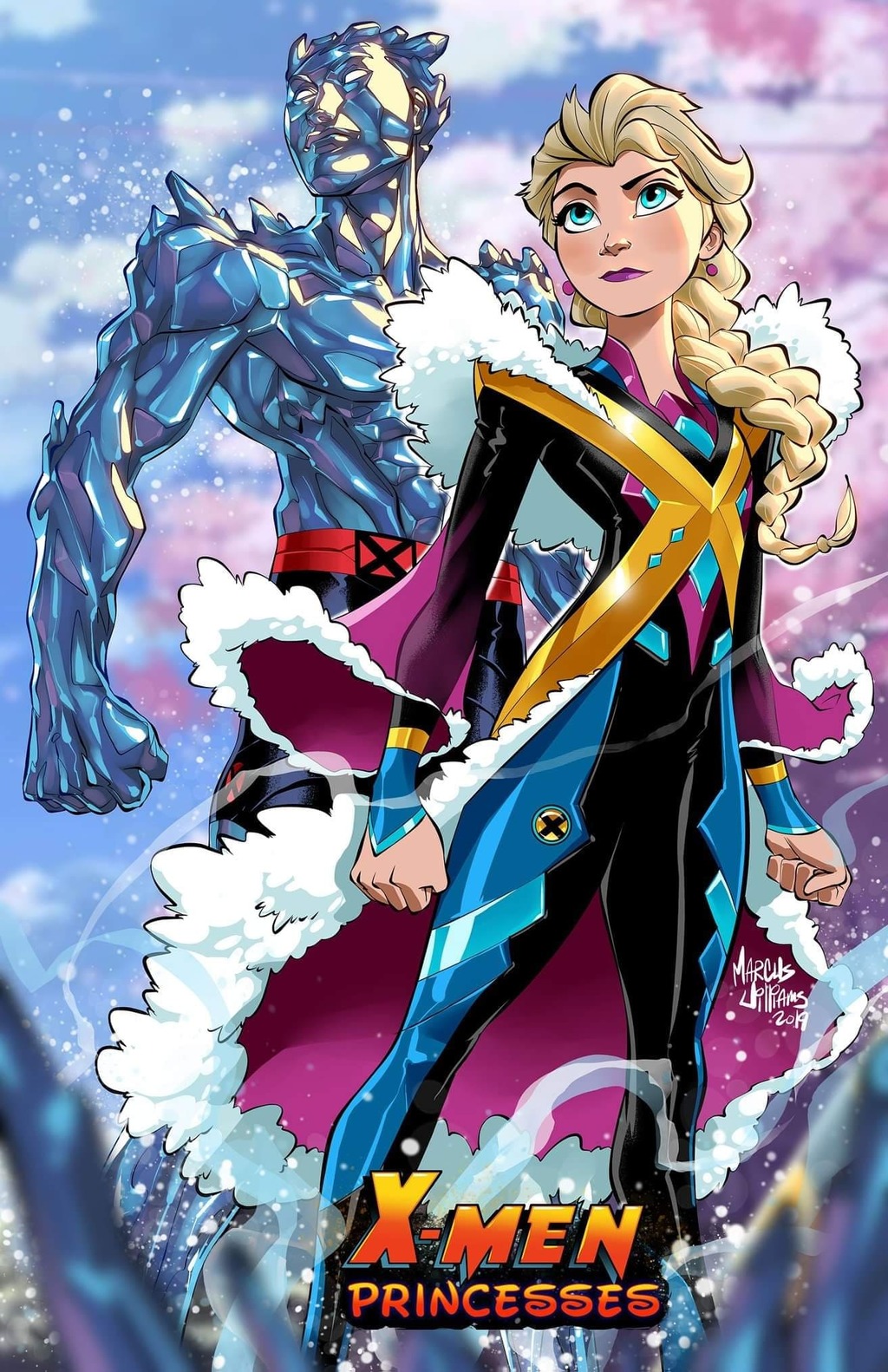 El artista, Marcus Williams, junto a Iceman con Elsa, en un 'épico' crossover (ESPECIAL) 