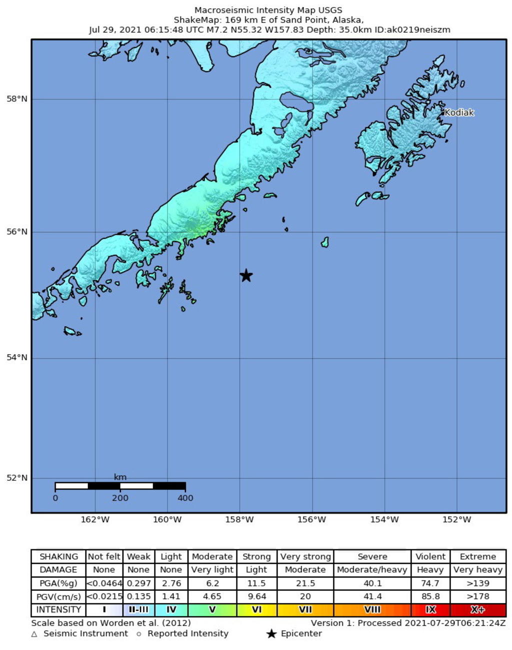 El Servicio Geológico Nacional de Estados Unidos (USGS) indicó que el temblor se registró hacia las 22:15 hora local del miércoles (06:15 GMT del jueves) en aguas de Sandpoint, en el este de las Aleutianas, a una profundidad de 32 kilómetros.
. (ALASKA)