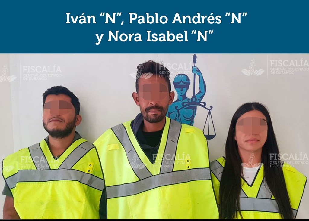 Iván, Pablo Andrés y Nora Isabel quedaron vinculados a proceso por orden del juez de Control.
