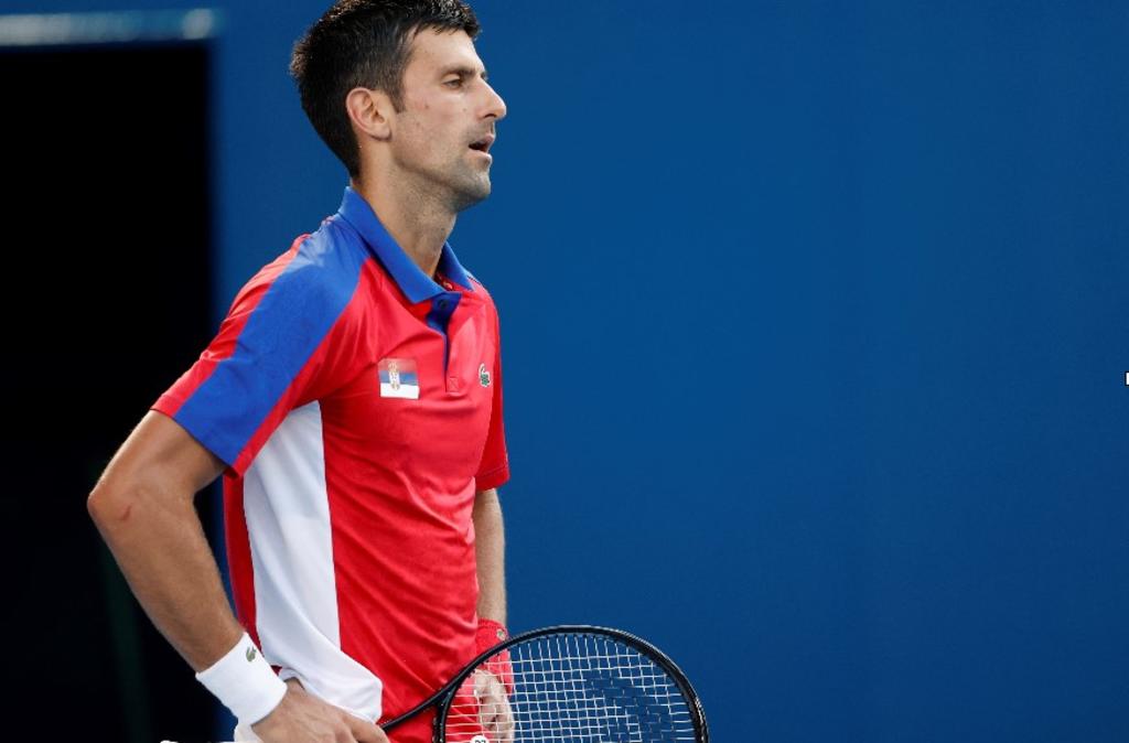 Novak Djokovic se despide del torneo individual de Tokio 2020 sin una medalla.