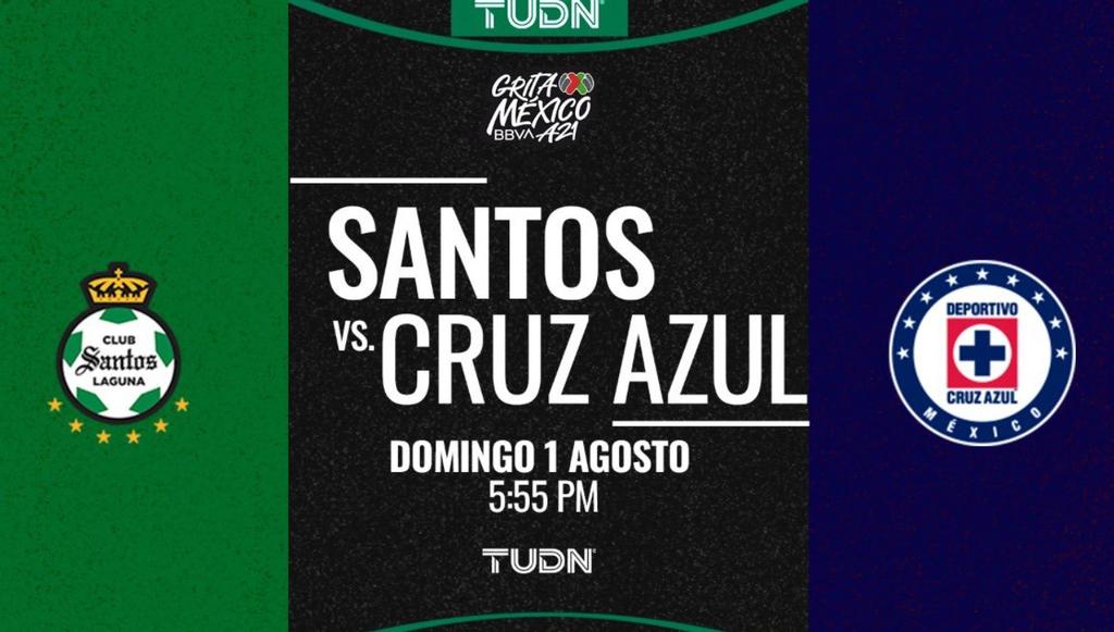 TUDN confirma transmisión del Santos Laguna vs Cruz Azul
