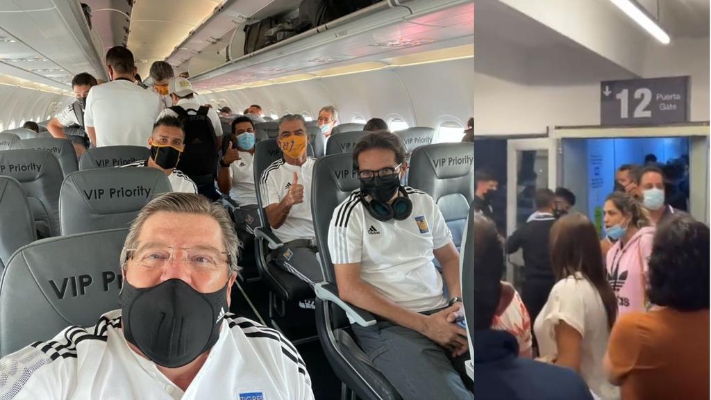 Este domingo en redes sociales fue denunciada la aerolínea VivaAerobus por pasajeros que esperaban abordar un vuelo con destino a Monterrey desde la Ciudad de México, sin embargo, aseguran que este les fue arrebatado y cedido al Club Tigres. (ESPECIAL)