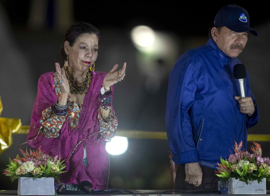 El gobernante Frente Sandinista de Liberación Nacional (FSLN) ratificó este lunes al presidente de Nicaragua, Daniel Ortega, y a su esposa, la vicepresidenta Rosario Murillo, como su fórmula presidencial para las elecciones del 7 de noviembre próximo. (ARCHIVO)