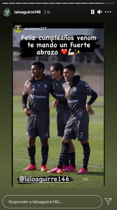 Jugadores del Santos envían felicitaciones de cumpleaños Eduardo 'Mudo' Aguirre