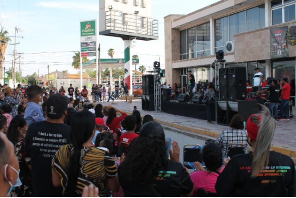 En la explanada de la Presidencia Municipal, el fin de semana la Dirección de Cultura en Matamoros presentó un concierto urbano. (archivo) 
