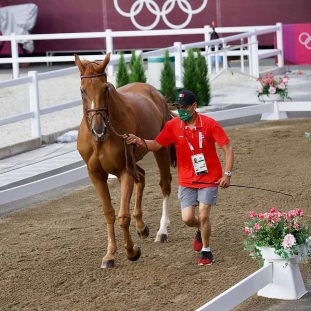 El conjunto mexicano de equitación culminó en el puesto 16 de la prueba de salto por equipos en los Juegos Olímpicos Tokio 2020 y con ello sin posibilidad de acceder a la siguiente parte de la competencia en busca de las medallas. (ESPECIAL)