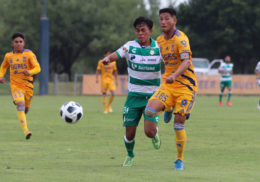 Los Guerreros Sub-20 sumaron una unidad en su visita a las instalaciones de Zuazua, Nuevo León, luego de igualar a un tanto frente a su similar de Tigres, en actividad de la jornada 3 del Torneo Apertura 2021. (CORTESÍA) 