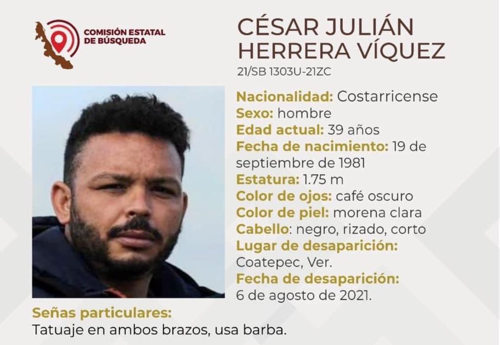 Un ciudadano costarricense, quien vive en Veracruz, fue detenido por presuntos elementos policiacos estatales y luego fue reportado como desaparecido por sus familiares. (TWITTER)