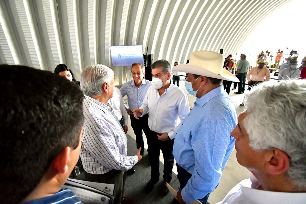 AMLO y Miguel Riquelme cierran filas por Agua Saludable para La Laguna