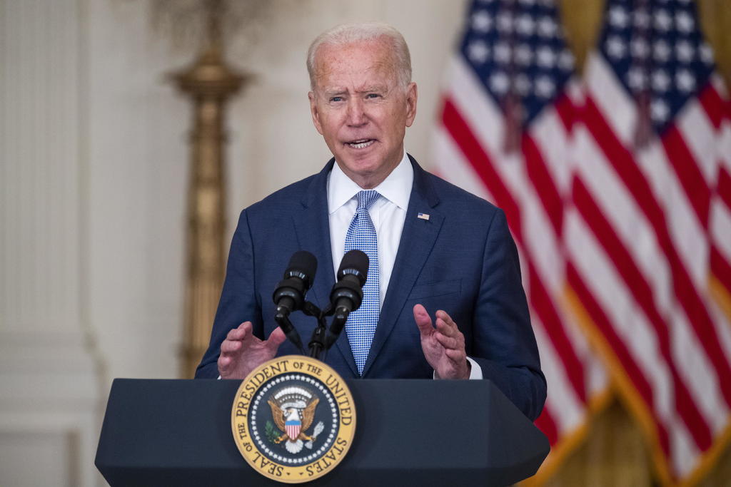 El presidente estadounidense, Joe Biden, ofrecerá este lunes un discurso a la nación para hablar de la situación en Afganistán, en medio de las escenas de caos en el aeropuerto de Kabul, tras la caída de la capital afgana en manos de los talibanes. (ARCHIVO) 
