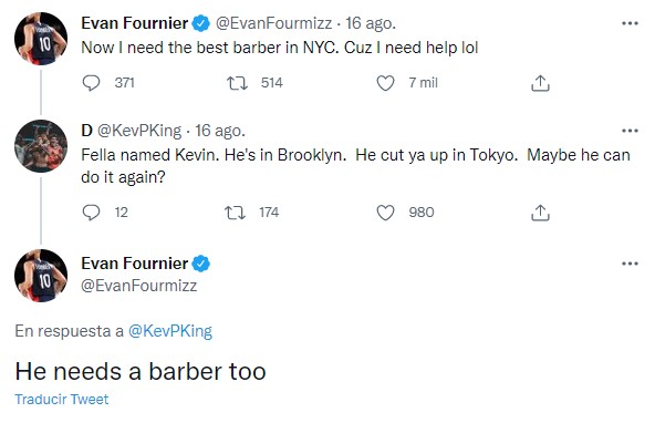 Evan Fournier calienta su rivalidad con Kevin Durant en Twitter