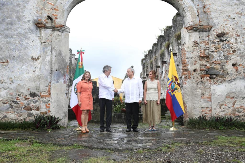 El presidente de Ecuador, Guillermo Lasso, solicitó al presidente de México Andrés Manuel López Obrador llevar a cabo un tratado comercial entre ambas naciones para impulsar las economías y un mejor futuro para ambos pueblos. (TWITTER)