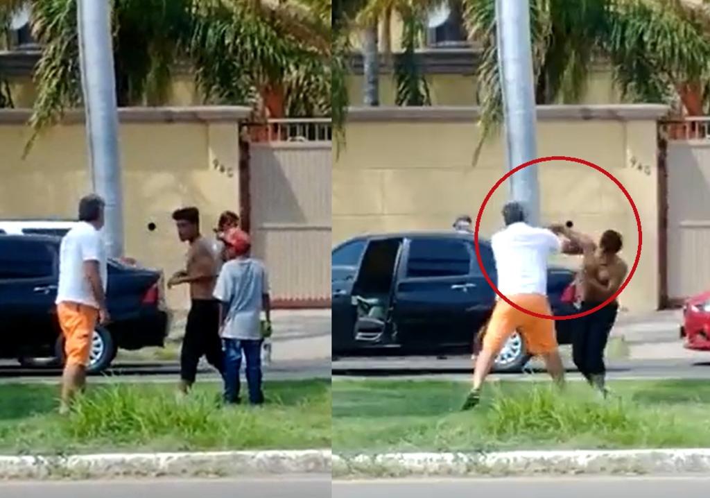 A golpes, un conductor y un limpiaparabrisas se enfrentaron en calles de Sonora (CAPTURA) 