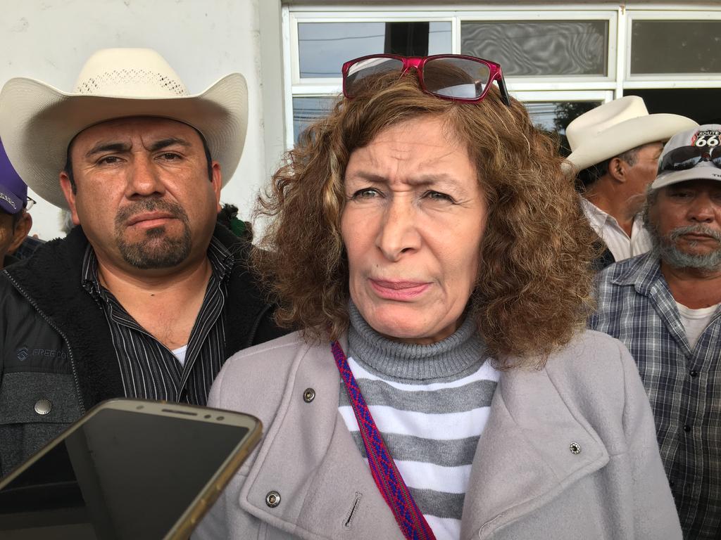 Elizabeth Estrada Macías, del Frente Campesino en Defensa del Agua y la Tierra. (ARCHIVO)