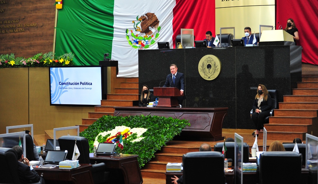 José Rosas Aispuro Torres rindió su quinto informe de gobierno ante el Congreso de Durango. (EL SIGLO DE TORREÓN) 