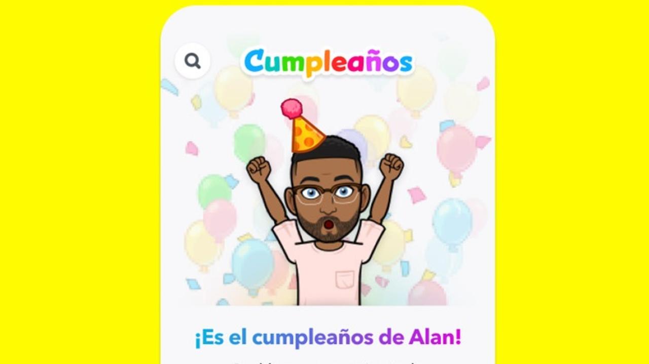 La nueva herramienta de Snapchat integra stickers y lens sharing de la app para desear un feliz cumpleaños a los contactos (ESPECIAL) 