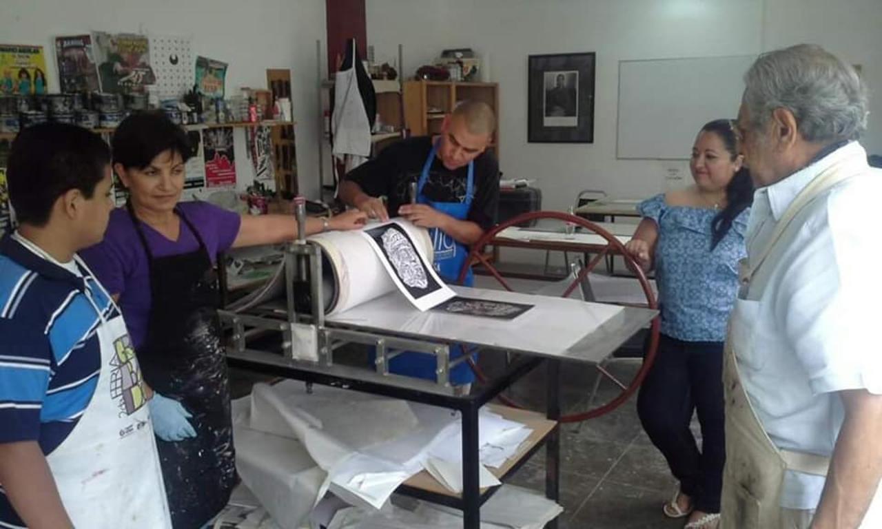 Proyecto está integrado por artistas de la Escuela de Grabado Fermín Revueltas. (SAÚL RODRÍGUEZ)