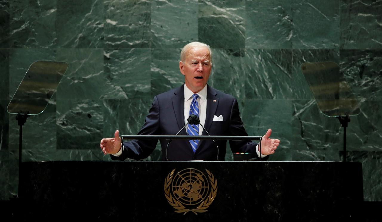 El presidente de Estados Unidos, Joe Biden, se comprometió este martes ante la Asamblea de la ONU a que su país doblará la ayuda financiera internacional en la lucha contra el cambio climático. (ARCHIVO)
