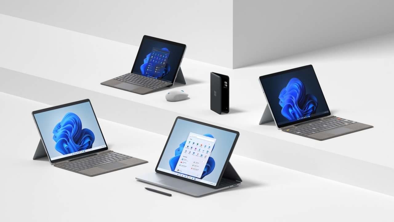 Este miércoles Microsoft presentó a través de un evento en línea lo que será su nueva familia Surface en smartphones y laptops (ESPECIAL) 