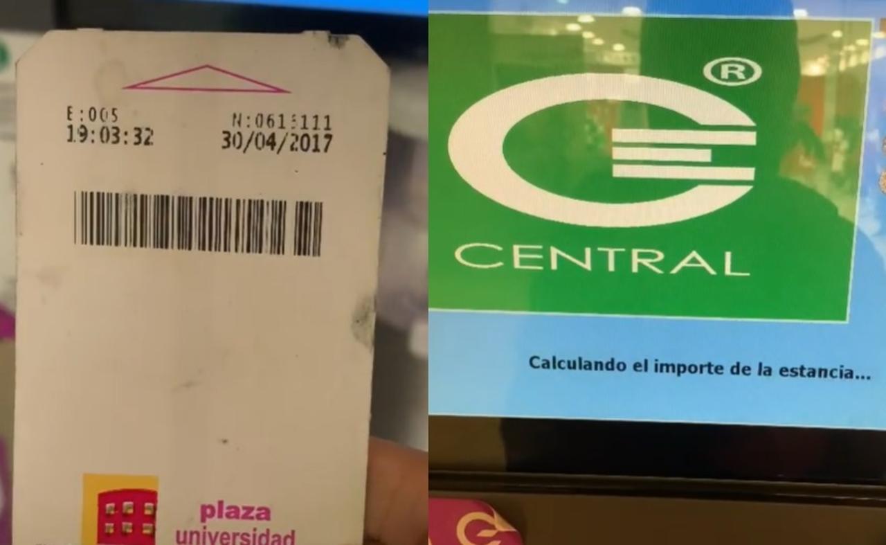 A través de su perfil en TikTok, la mujer mostró el importe que se ha acumulado desde 2017 en el estacionamiento de una plaza comercial (CAPTURA) 