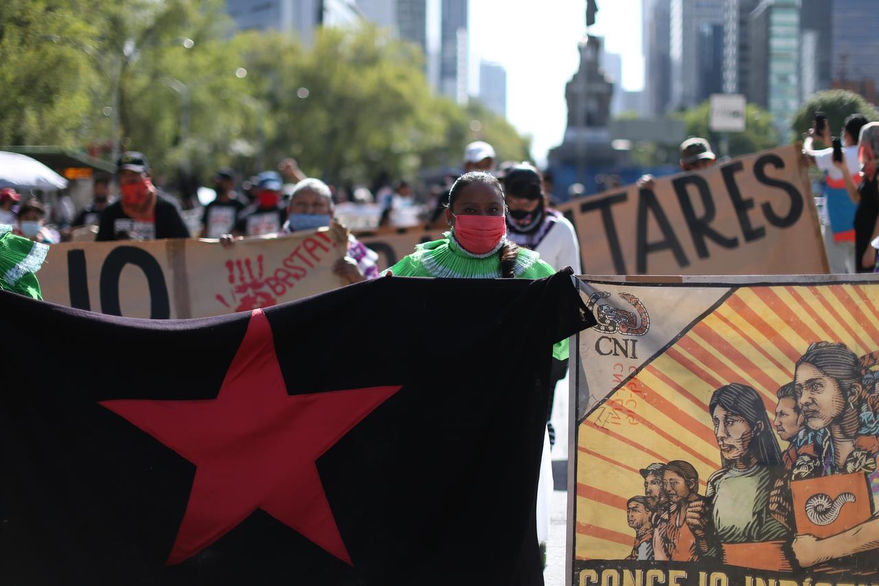 Zapatistas denunciaron que estado está la borde de guerra civil. (EFE)