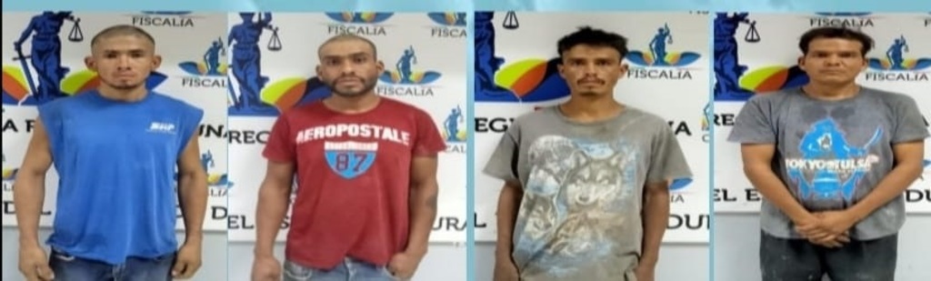 Los 4 sujetos detenidos en flagrante delito por los preventivos municipales quedaron a disposición del Ministerio Público.