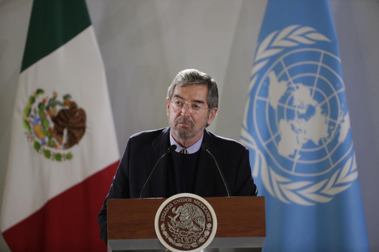 El embajador de México ante la Organización de las Naciones Unidas (ONU), Juan Ramón de la Fuente, llamó a levantar por completo el bloqueo que se mantiene en Gaza. (ARCHIVO) 
