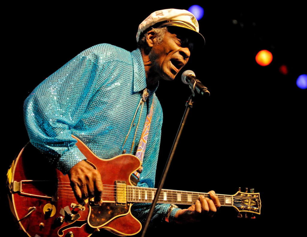 Chuck Berry, uno de los grandes padrinos del rock. (ARCHIVO)
