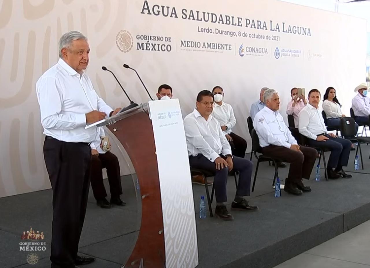 López Obrador prometió que su Gobierno cumplirá con los compromisos establecidos, asegurando que hay disponibilidad de presupuesto, 'de modo que ya tenemos una cantidad suficiente de recursos y el compromiso de que este proyecto es prioritario, que no le va a faltar recurso'. (ESPECIAL)