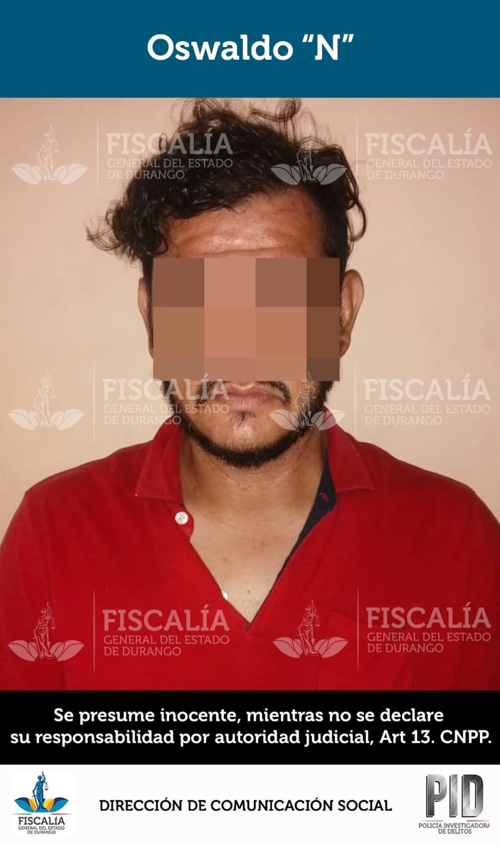 Oswaldo, de 36 años, enfrenta proceso en prisión preventiva.