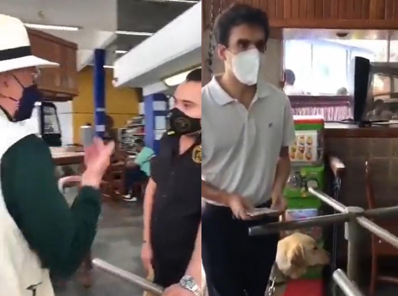 Un pianista invidente de Veracruz, denunció haber sido víctima de discriminación luego de que le prohibieran a él y a su perro de apoyo, la entrada a un restaurante de la ciudad (CAPTURA)  
