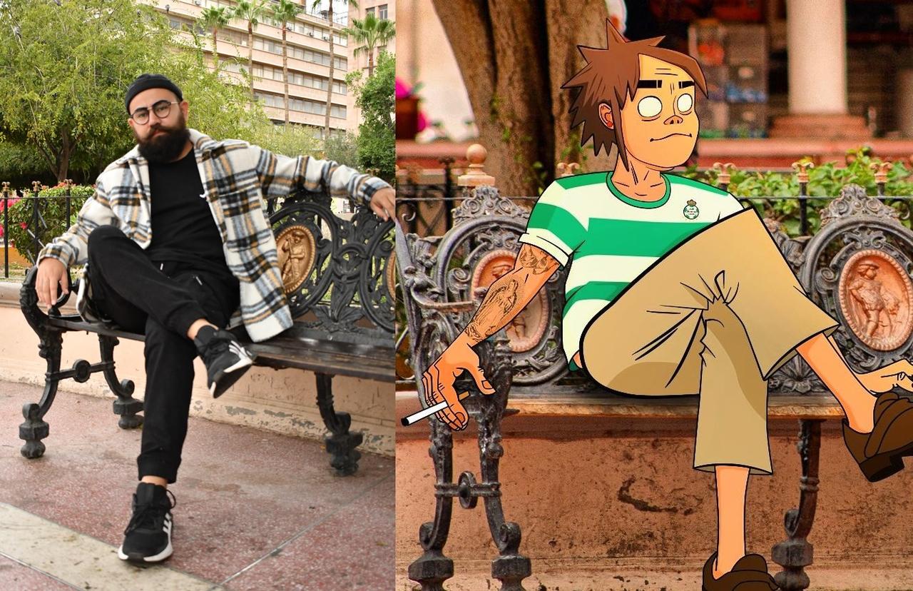 El artista lagunero Chemati, se ha hecho de fama en redes sociales gracias a su arte con el que plasma personajes animados en diferentes lugares de nuestra ciudad (ADÁN RAMOS/EL SIGLO DE TORREÓN/CORTESÍA) 