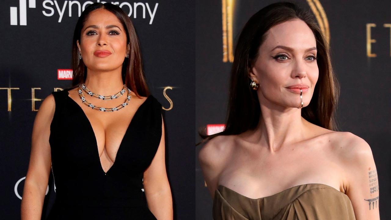 Salma Hayek y Angelina Jolie fueron las estrellas del estreno mundial de 'Eternals', la nueva película de la exitosa saga de Marvel.

