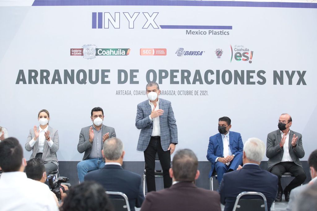 El gobernador Miguel Ángel Riquelme encabezó el arranque de operaciones de la empresa NYX.