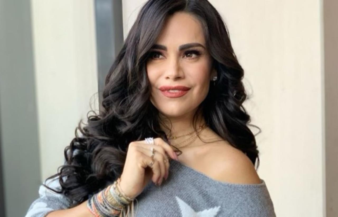 La actriz mexicana se dejó ver en traje de baño mientras grababa escenas de 'Mi fortuna es amarte' (@LUZELENAGLEZZ) 