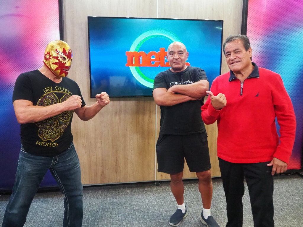 Los veteranos y reconocidos gladiadores mexicanos recordaron grandes anécdotas. (VERÓNICA RIVERA)
