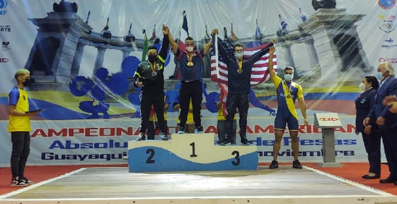 Dos metales de plata fue lo que alzó el mexicano Josué Aguilar en la categoría de 73 kilogramos, dentro del Campeonato Panamericano Absoluto de Levantamiento de Pesas, en Guayaquil, Ecuador.
