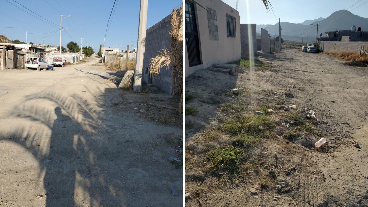 Habitantes de una colonia ubicada al poniente de Saltillo emitieron un reporte para pedir al Municipio de Saltillo la pavimentación de la colonia donde viven, la cual manifestaron no cuenta con piso firme en varias calles de la zona. (ARCHIVO) 
