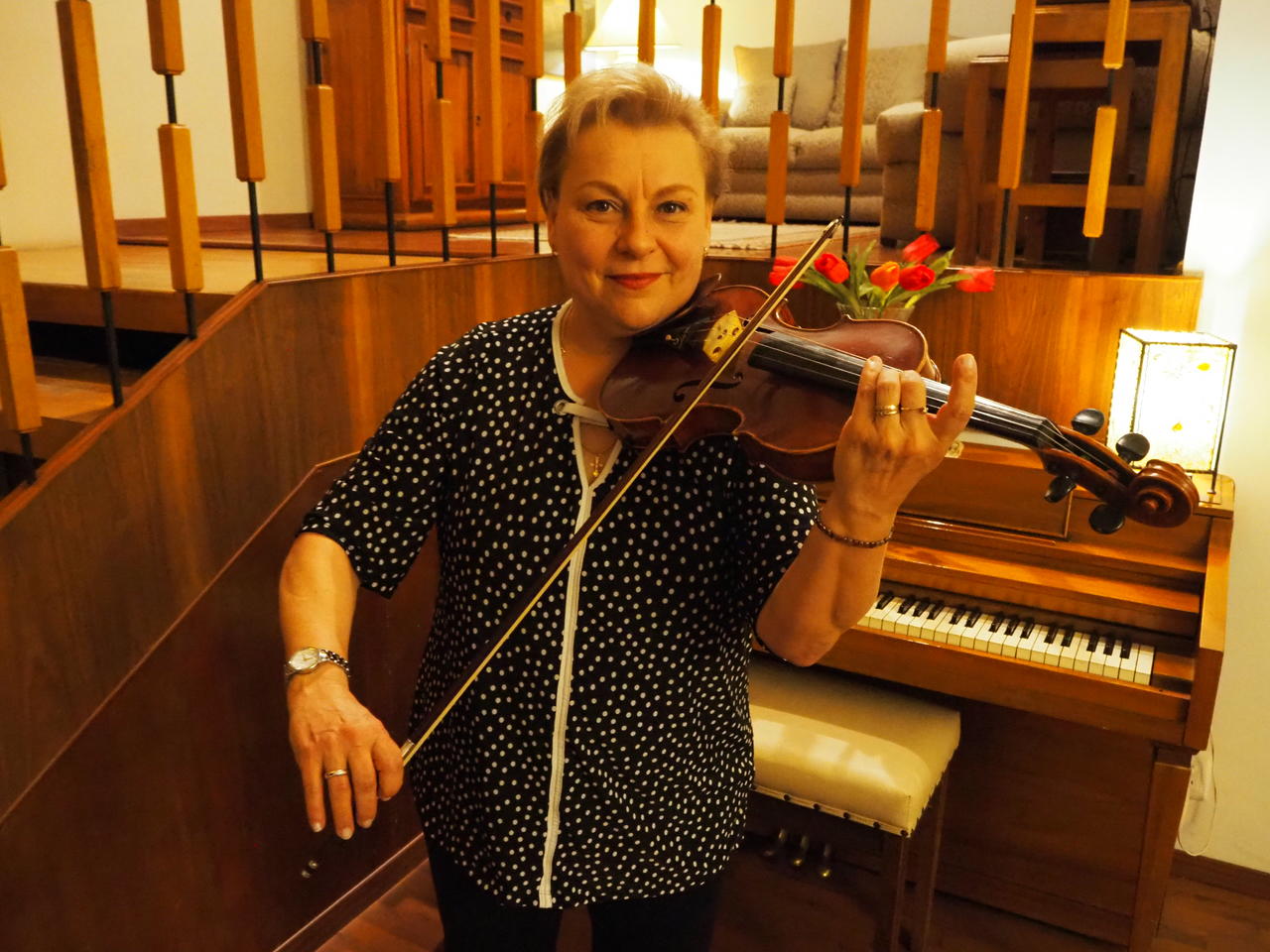 Natalia Riazanova ostenta el lenguaje musical en cada uno de sus gestos. 