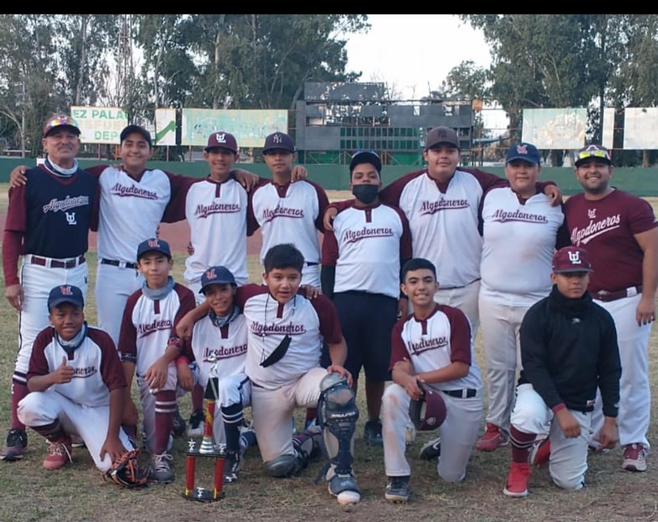 La Academia de los Algodoneros del Unión Laguna logró el campeonato de la Copa Gómez Palacio en su categoría de 13 – 14 años de edad. (ESPECIAL)
