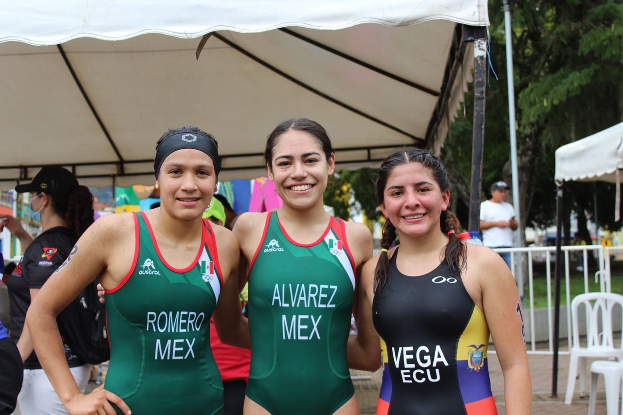 México se lleva oro y dos platas en triatlón de Cali-Valle 2021, duranguense Anahí Álvarez fue la ganadora