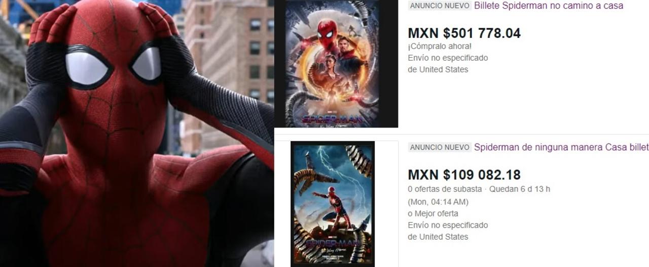 Desesperados?'; venden boletos para Spider-Man: No Way Home en más de 100  mil pesos