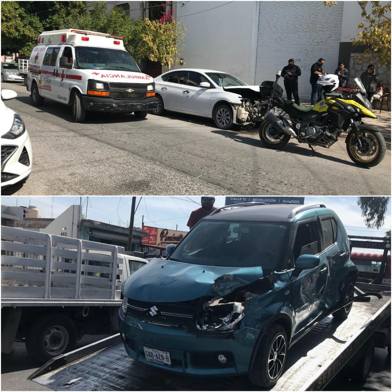 Los hechos se registraron cerca de las 12:30 horas de este martes, en el cruce de la avenida Corregidora y la calle Mariano López Ortiz. (EL SIGLO DE TORREÓN)