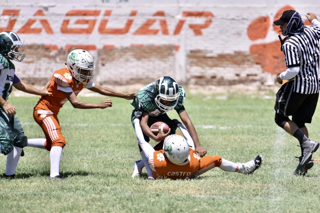 En los distintos emparrillados de la Comarca Lagunera, serán los últimos duelos de la campaña regular del futbol americano infantil.
