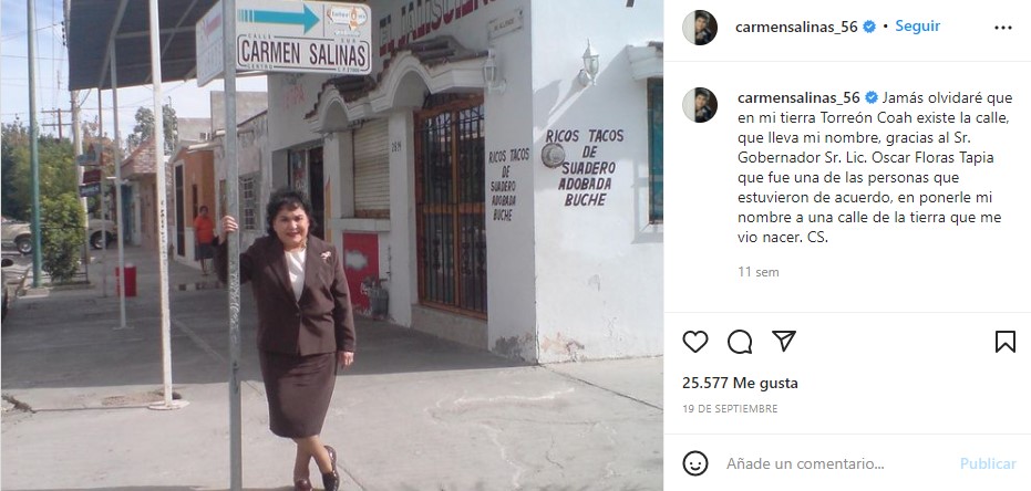 Torreón pierde a su estrella, Carmen Salinas