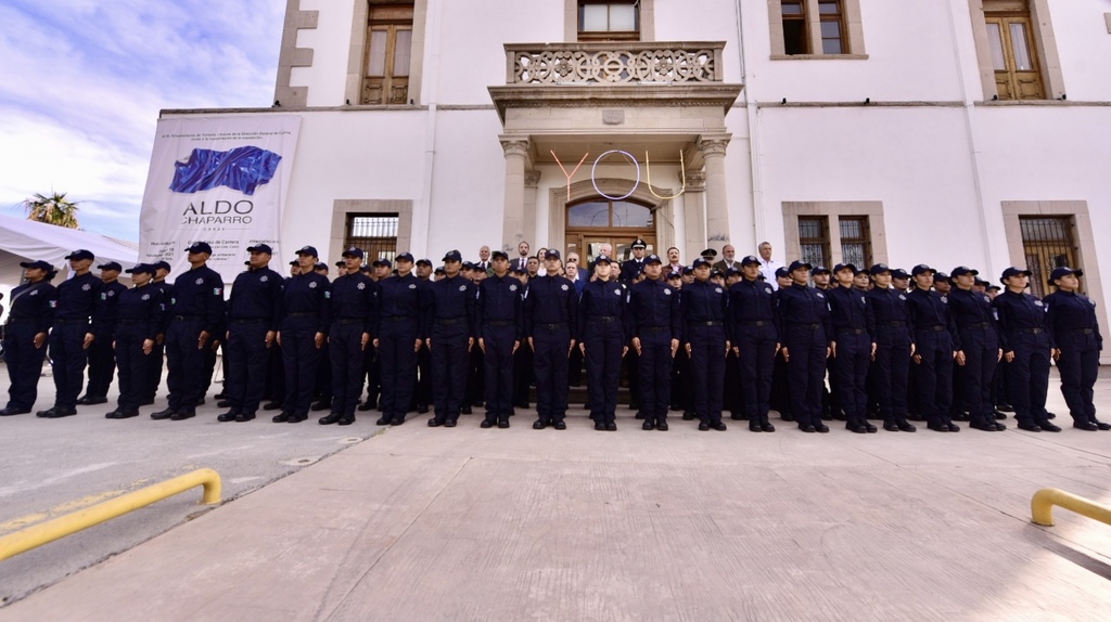 Autoridades realizaron la cuarta graduación de cadetes de la Academia de la Policía de Torreón. (ÉRICK SOTOMAYOR)