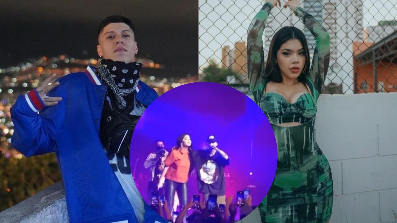 Ángel Quezada, mejor conocido como Santa Fe Klan, se presentó este 18 de diciembre en Puebla, donde su invitación a Kenia Os fue una de las sorpresas durante el show. 
