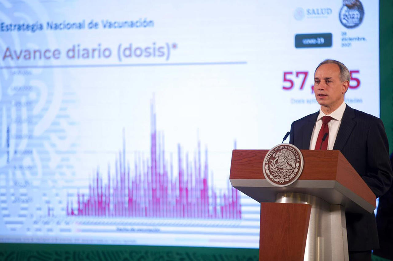Al presentar el Pulso de la Salud, desde Palacio Nacional, el funcionario federal señaló que desde octubre se expresó que en cualquier momento podría ocurrir una cuarta ola de coronavirus. (EL UNIVERSAL) 